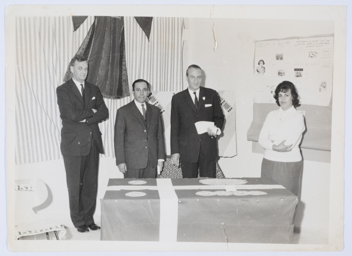 مشاركة أعضاء الهيئة الادارية في جمعية مخيم قلنديا النسائية التعاونية في إحدى المناسبات