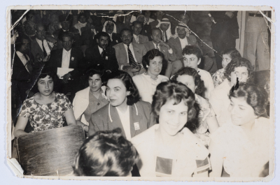 مشاركة أعضاء الهيئة الادارية في جمعية مخيم قلنديا النسائية التعاونية في إحدى المناسبات