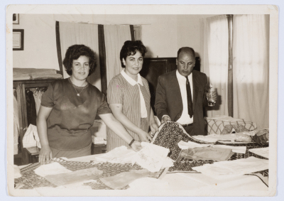 مشاركة أعضاء الهيئة الادارية في جمعية مخيم قلنديا النسائية التعاونية في إحدى المناسبات