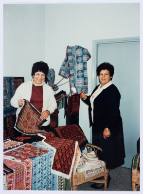 A Palestinian embroidery exhibition at Qalandiya Camp Women Handicraft Cooperative Society