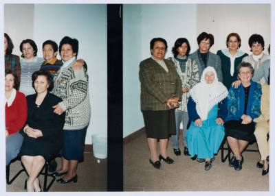 مشاركة أعضاء الهيئة الادارية في جمعية مخيم قلنديا النسائية التعاونية في إحدى المناسبات