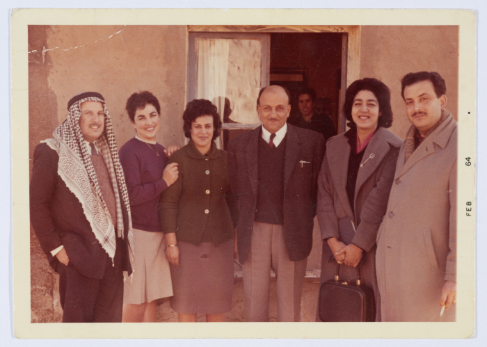 Members of the Board of Directors of Qalandiya Camp Women Handicraft Cooperative Society participating in an event