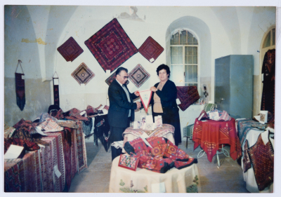 مشاركة أعضاء الهيئة الادارية في جمعية مخيم قلنديا النسائية التعاونية في إحدى المناسبات