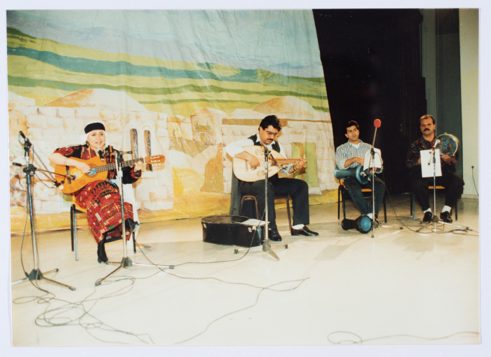 The first music festival for the Palestinian musician Reem Kelani in 1993