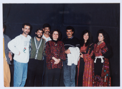 The first music festival for the Palestinian musician Reem Kelani in 1993