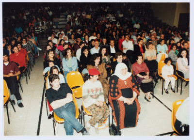 The first music festival for the Palestinian musician Reem Kelani in 1993