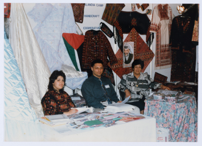 Qalandiya Camp Women Handicraft Cooperative Society participates in the Dubai Shopping Festival in 1997