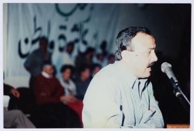 Marwan al-Barghuthy giving a speech