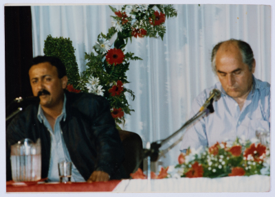 Marwan al-Barghuthy with Faisal Husseini
