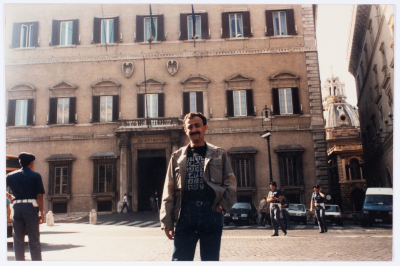 Marwan al-Barghuthy in Italy during his political activity in the 1990s