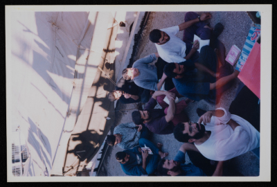 Prisoners during a lecture in prison
