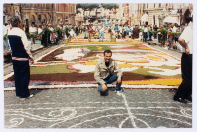 Marwan al-Barghuthy in Italy during his political activity in the 1990s