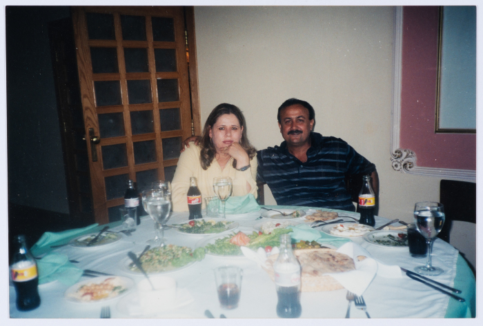 مروان وفدوى البرغوثي في غداء عائلي