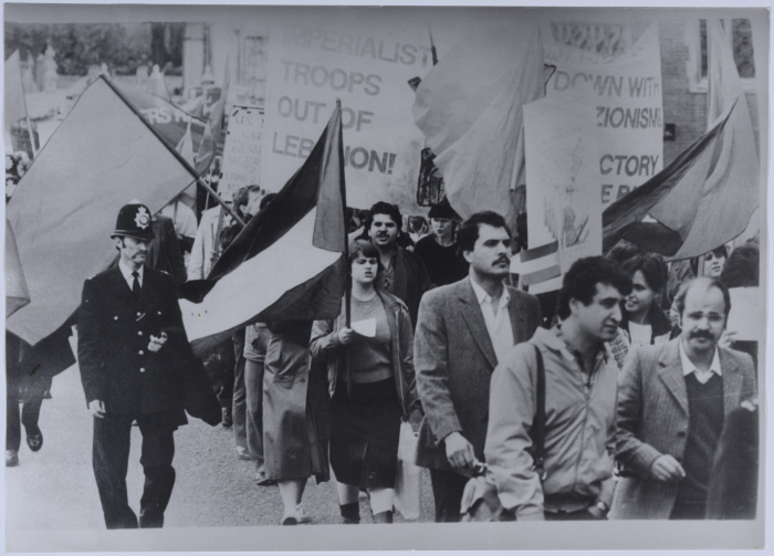A Demonstrations in London Protesting Against Sabra and Shatila Genocides 
