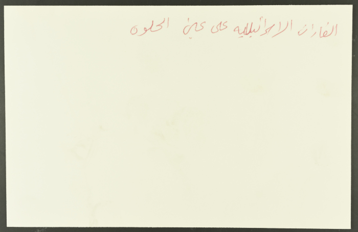 جثامين شهداء، مخيم عين الحلوة، 1982 