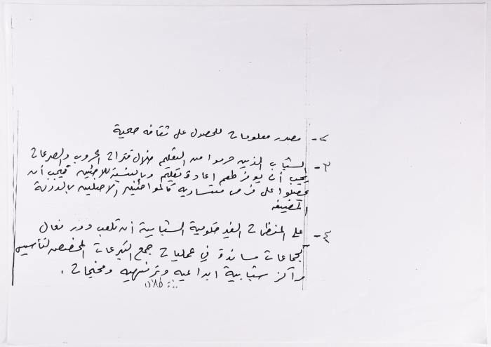 Recommendations and observations of the participants in the 