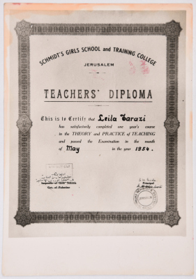 Education Diploma of Laila Terzi