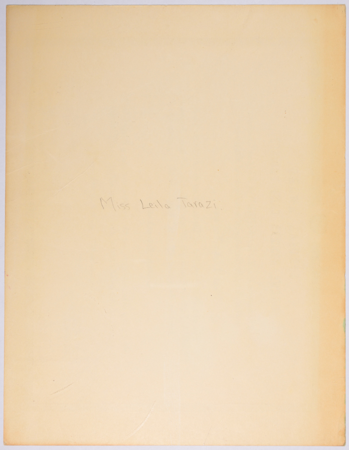 Certificate of Merit from the United Nations Relief and Works Agency for Palestinian Refugees to Laila Terzi