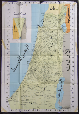 Map of Palestine in 1934