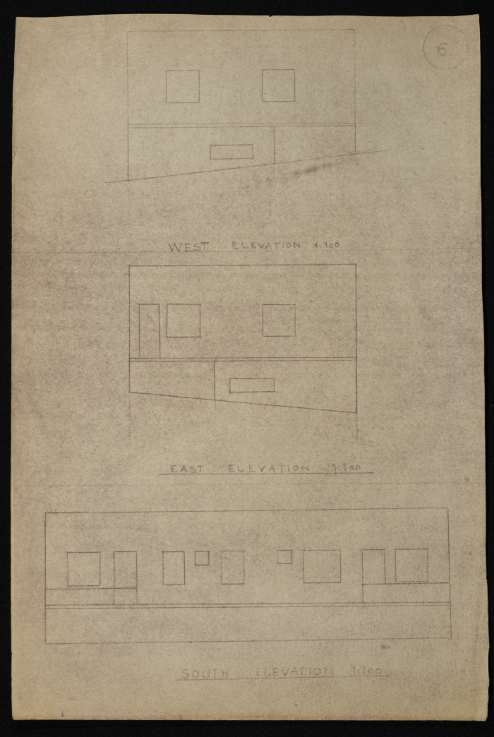 A Construction Plan Sketch for Yusef al-Qubbaj, Issued by the Municipality of Tulkarm, 1946