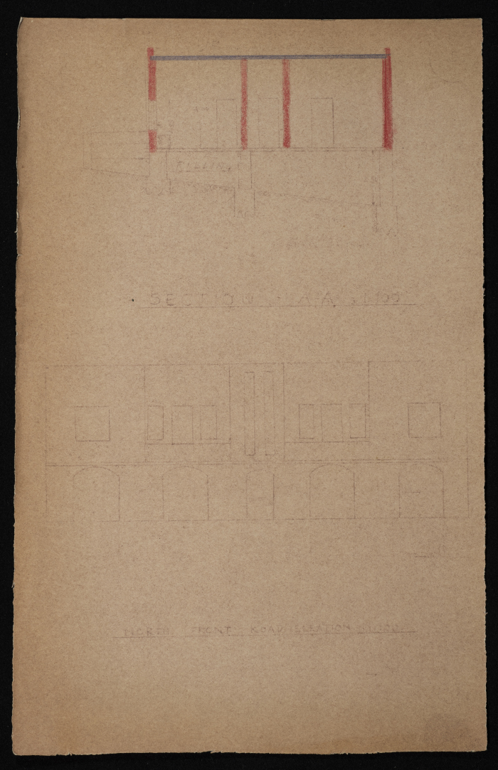 A Construction Plan Sketch for Yusef al-Qubbaj, Issued by the Municipality of Tulkarm, 1946