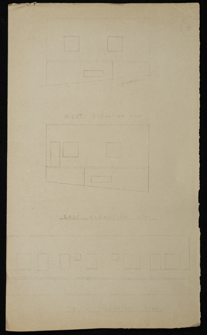 A Construction Plan Sketch for Yusef al-Qubbaj, Issued by the Municipality of Tulkarm, 1946