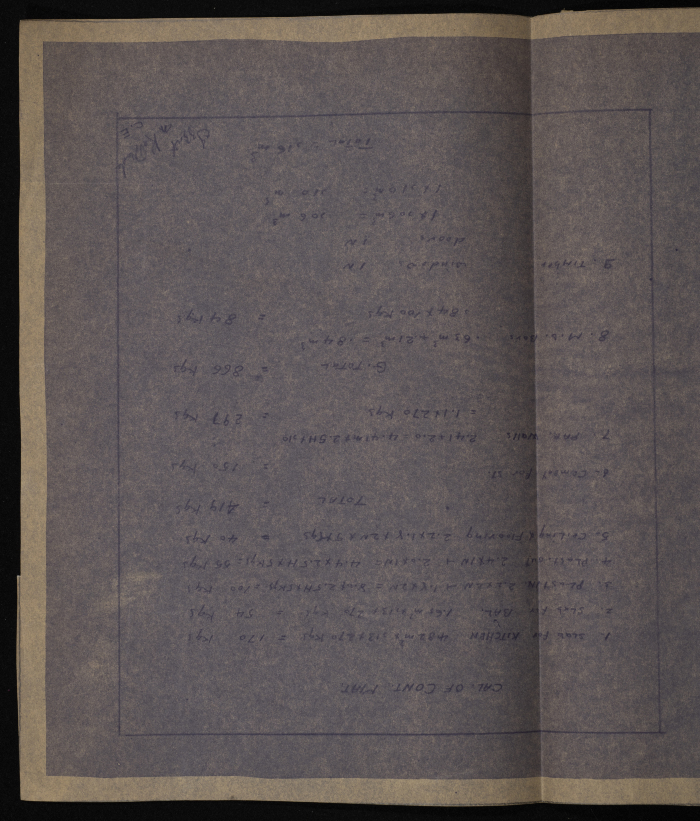 A Sketch of a Construction Plan for Muhammad al-Hajj ʾibrahim ʾismaʿil Issued by the Municipality of Tulkarm