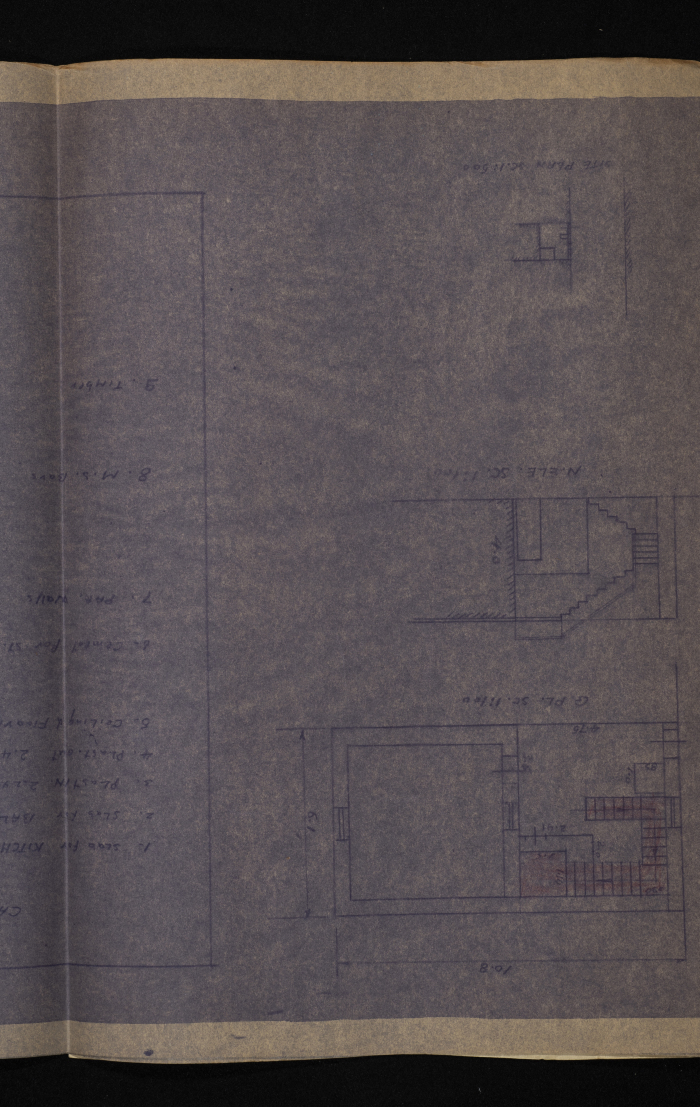 A Sketch of a Construction Plan for Muhammad al-Hajj ʾibrahim ʾismaʿil Issued by the Municipality of Tulkarm