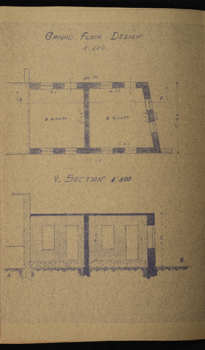 Mahmoud Huseh's Building Permit Application Submitted to Tulkarm Municipality, `1946  