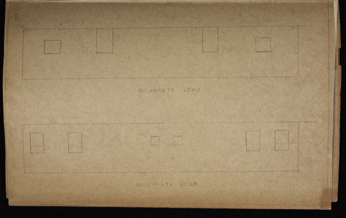 A sketch of a construction plan for Muhammad Abu Qamar issued by the Municipality of Tulkarm in 1945