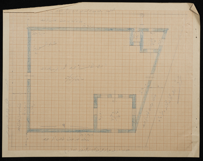 A sketch of a construction plan for Mohammed Sadouk issued by the Municipality of Tulkarm in 1931