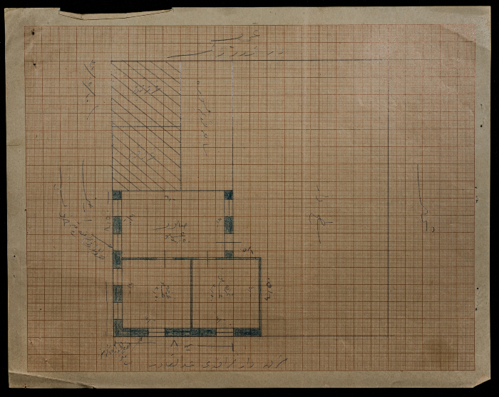 A sketch of a construction plan for Abd al-Rahman al-Safarini issued by the Municipality of Tulkarm in 1931