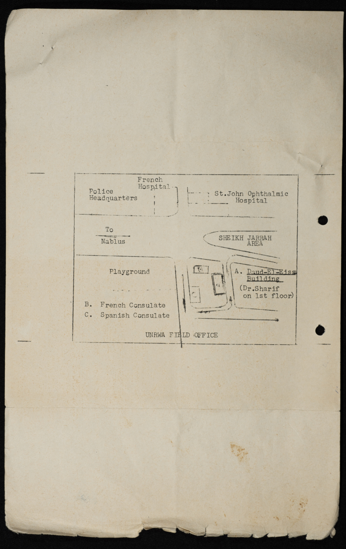 A Telegram in English Sent by the Mayor of Tulkarm to the ash-Sharif Family 