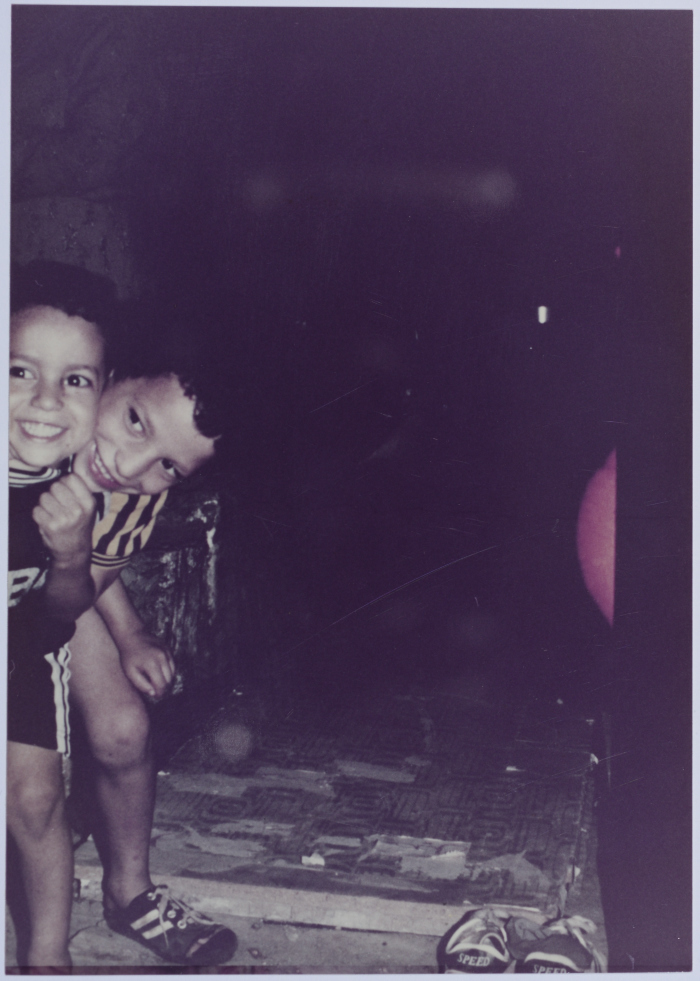 Two children smiling for the Camera 