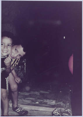 Two children smiling for the Camera 