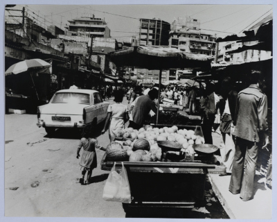 سوق الخضار والفواكه، حيّ صبرا، 1980- 1989