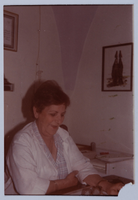 Georgette Aabid at Birzeit Women's Charitable Society