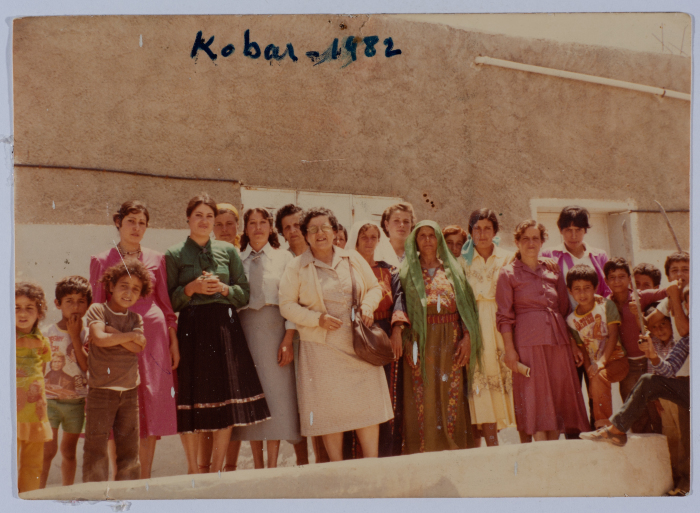 Widad Qisses with others at Birzeit Women's Charitable Society - Kubar