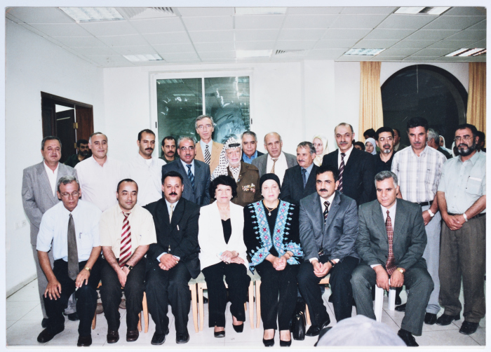 Mrs Muntaha Jarrar, Yaser ʿarafat and Others from the Ministry of Education 