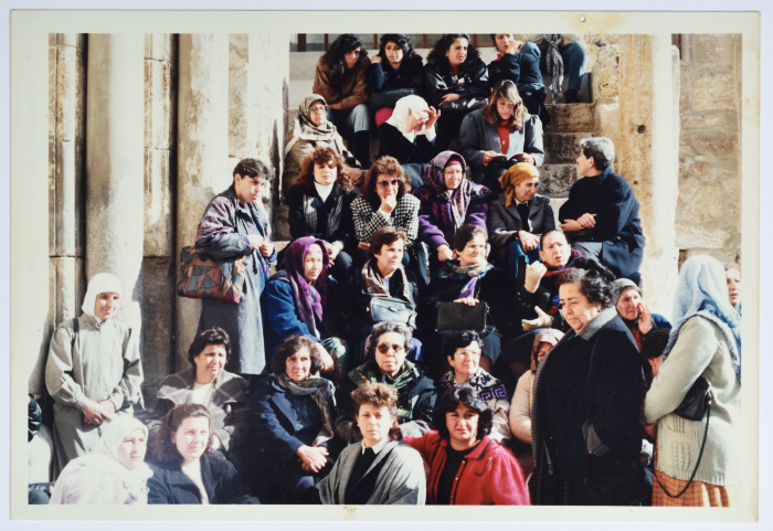 Members of the Women's Charitable Societies During their Hunger Strike and Sit-In at the Church of the Holy Sepulcher