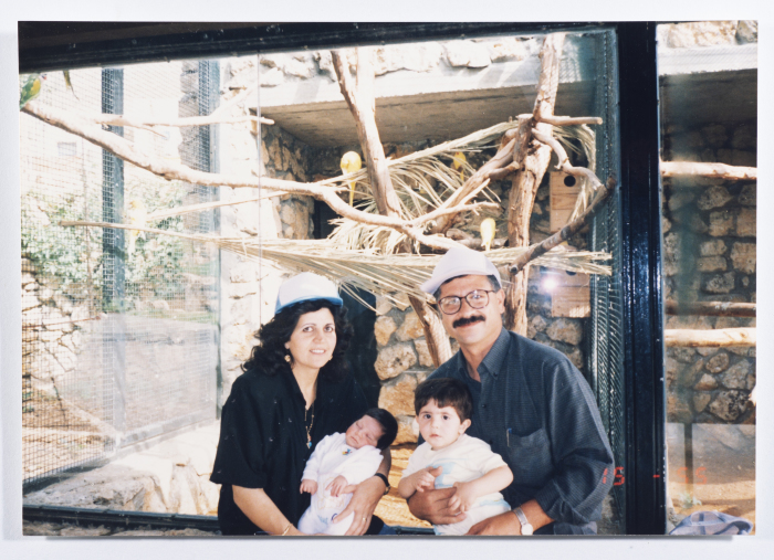 Ahmad al-Maslamany with his family