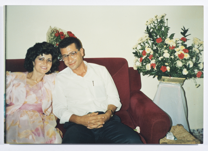Ahmad al-Maslamany with his wife Nofoth al-Maslamany in 1989