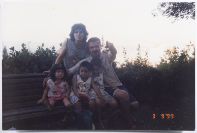 A family photograph from the archive of Ahmad al-Maslamany