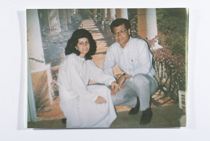 Ahmad al-Maslamany with his wife Nofoth al-Maslamany