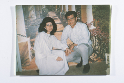 Ahmad al-Maslamany with his wife Nofoth al-Maslamany