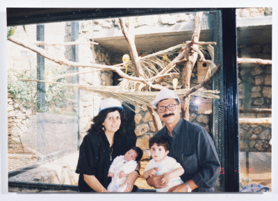 Ahmad al-Maslamany with his family