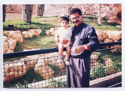 Ahmad al-Maslamany with his son Wisam