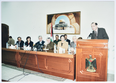 The Late Yaser ʿarafat and Muntaha Jarrar 