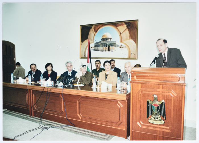 The Late Yaser ʿarafat and Muntaha Jarrar 
