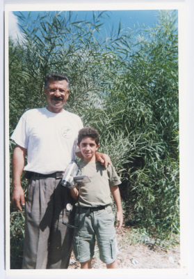 Ahmad al-Maslamany with his son Wisam